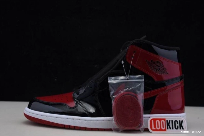MaikeSneakers Patent 555088-063 Jordan 1 High Bred OG Air 0629
